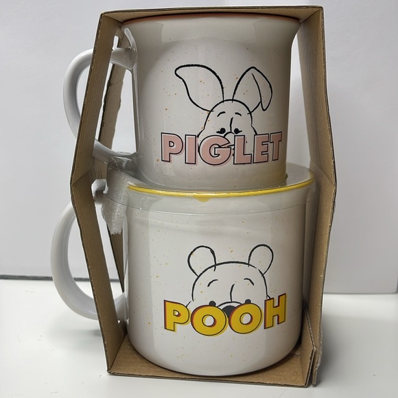 New Disney Winnie the pooh & Piget Big Mug Set Double Sided - Picture 3 of 13